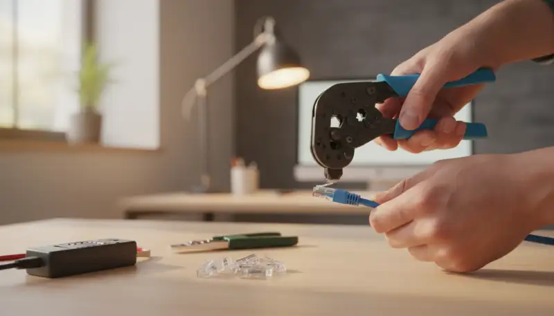 Ethernet Kabel crimpen: Schritt für Schritt