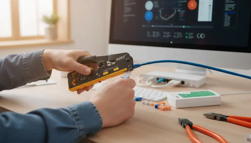 Netzwerkkabel crimpen für optimale Leistung