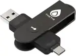Thetis Pro FIDO2-Sicherheitsschlüssel, Zwei-Faktor-Authentifizierung, NFC-Sicherheitsschlüssel FIDO 2.0, Zwei USB-Anschlüsse Typ A und Typ C für Multi-Faktor-Schutz (HOTP) unter Windows/MacOS/Linux