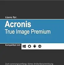 Lizenz für Acronis True Image Premium I 1 TB I 2026 I 1, 3 o. 5 Gerät(e) I 1 Jahr I Vollversion | Windows/macOS/iOS/Android | Lizenzcode per Post o. E-Mail (Versand via E-Mail vorab + Post, 1 Gerät)