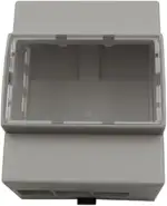 Alnicov Raspberry Pi 4 Gehäuse, DIN-Schienen-ABS-Gehäuse für Raspberry Pi 4 Modell B, großer Inne...