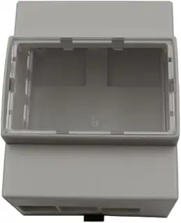 Alnicov Raspberry Pi 4 Gehäuse, DIN-Schienen-ABS-Gehäuse für Raspberry Pi 4 Mode