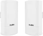 KuWFi WLAN Bridge Outdoor, 900Mbps Indoor/Outdoor Access Point to Point WiFi Bridge, 2 km PtP/PtM...