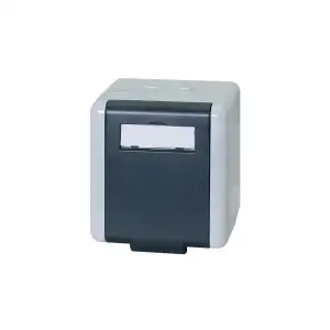 LogiLink Outdoor Aufputzdose mit Klappdeckel für 2x RJ45 CAT. 6A Keystone Module