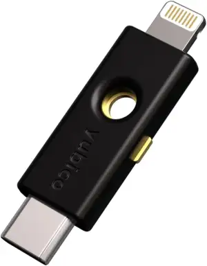 Yubico – YubiKey 5Ci – Sicherheitsschlüssel für Zwei-Faktor-Authentifizierung für Android/PC/iPhone, Zwei Anschlüsse für Beleuchtung/USB-C – FIDO-Zertifiziert