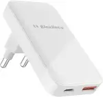 USB C Ladegerät 35W, Elexlinco 2-Port Schnell Kompakt Netzteil, PD 3.0 USB C Power Adapter Ladestecker Kompatibel für iPhone, iPad, Samsung Galaxy, Nexus, HTC, Motorola, LG und Viele Mehr (Weiß)