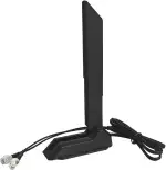 WiFi 6E Antenne Tri Band RP-SMA WLAN Antenne Magnetfuß Rundstrahlantenne für Wi-Fi Karten PCI Karte PC Router Bluetooth Mainboard – für ASUS GIGABYTE MSI ROG mit 80cm Verlängerungskabel