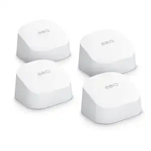 Amazon eero 6 Mesh-WLAN-Router | 500-Mbit/s-Ethernet | Bis zu 560 m² Abdeckung | Für Verbindungen...