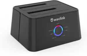 WAVLINK Dual Bay SATA zu USB3.0 / USB C Externe Festplatten Docking Station für 