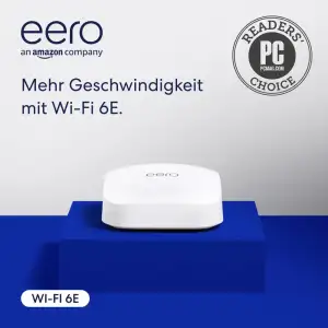 Amazon eero Pro 6E Mesh-WLAN-Router | 2,5-Gbit/s-Ethernet | Bis zu 190 m² Abdeck