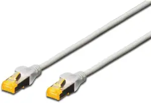 DIGITUS LAN Kabel Cat 6A - 10m - RJ45 Netzwerkkabel - S-FTP Geschirmt - 10 Gbps 