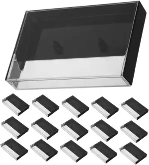 Supvox 20stücke Transparent Kassettendeckel Fall Audio Aufnahme Kassette Hülle L