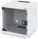 DIGITUS Netzwerk-Schrank 10-Zoll - 6HE - Wandmontage - HxBxT 330x312x300mm - Traglast 30kg - Nutztiefe 240mm - Grau