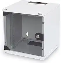 DIGITUS Netzwerk-Schrank 10-Zoll - 6HE - Wandmontage - HxBxT 330x312x300mm - Tra