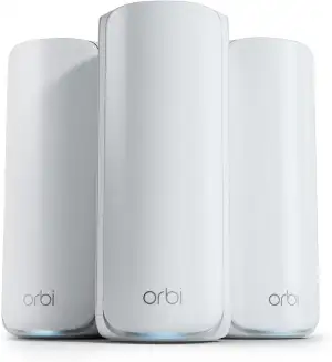 NETGEAR Orbi Serie 770 | Mesh WiFi 7 System | RBE773 | Mesh WiFi 7 Router und 2 