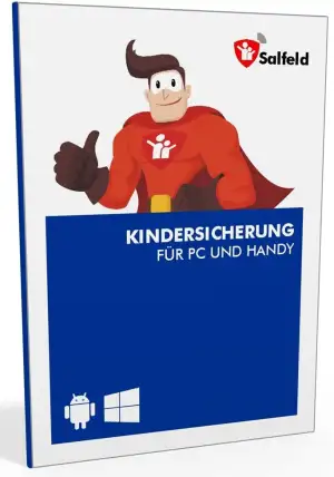 Salfeld Kindersicherung: Windows und Android Handy Kinderschutz Jugendschutz App mit Überwachung Zeitbegrenzung App Kontrolle und Internet Filter gegen Handysucht (1 Gerät / 24 Monate)