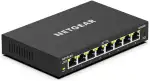 NETGEAR GS308E Managed Switch 8 Port Gigabit Ethernet LAN Switch Plus (Plug-and-Play Netzwerk Switch Managed, IGMP Snooping, QoS, VLAN, lüfterlos, Robustes Metallgehäuse) Schwarz