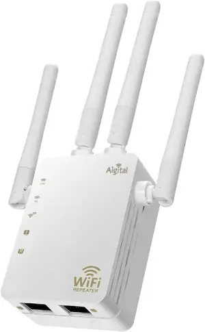 1200Mbit/s WLAN Verstärker Repeater Dualband 2.4GHz & 5GHz, WiFi Extender Intern