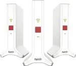 Fritz!Mesh Set 4200 3er-Set (3X Fritz!Repeater, ideal für Internetrouter oder Glasfasermodem (ONT), WLAN-Abdeckung für 5-7 Räume, Triband Wi-Fi 6 mit bis zu 4.200 MBit/s, deutschsprachige Version)