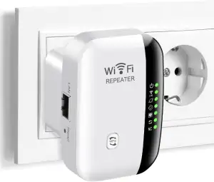 WiFi Extender Booster, WLAN Verstärker 300 Mbit/s 2.4 GHz, WiFi Repeater, WLAN R