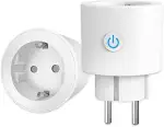 ANTELA WLAN Smart Steckdose kompatibel mit Alexa, Google Assistant, Stromverbrauch Messen, 16A, S...