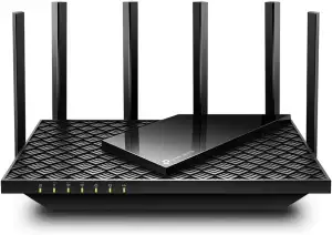 TP-Link Archer AXE75 Wi-Fi 6E WLAN Router, 5400 Mbit/s Tri-Band WLAN, 4 × Gigabi