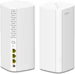 Tenda Nova MX12 Mesh WLAN System -AX3000 Wi-Fi 6 Dualband Mesh Set - empfohlen für Häuser mit 1-2 Schlafzimmer - 6xGigabit Port - Ersetzt Router und Repeater - APP Steuerung - WPA3-2er Pack