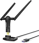 BrosTrend AC1200 USB WLAN Stick, WiFi Adapter für Desktop Laptop PC mit Windows 11/10 /8/7 hohe R...