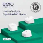 Amazon eero 6+ Mesh-WLAN-Router | 1-Gbit/s-Ethernet | Bis zu 420 m² Abdeckung | Für Verbindungen ...