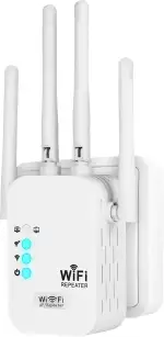 WLAN Repeater, 1200Mbit/s WLAN Verstärker Dual-Band 5GHz/2.4GHz mit Ethernet-Port, WiFi Booster m...