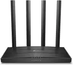 TP-Link Archer C6 Dualband Gigabit WLAN-Router (867Mbit/s 5GHz + 300Mbit/s 2,4GHz, 4 Gigabit LAN-Port, MU-MIMO, IPTV, Unterstützt Keine DSL-Funktion