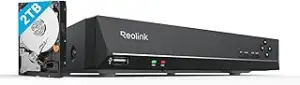 Reolink 8CH 4K PoE NVR Überwachungssystem Rekorder mit 2TB Festplatte, Videoüber