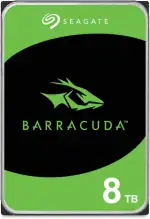 Seagate BarraCuda 8TB, Interne Festplatte HDD, 3.5 Zoll, 5400 U/Min, 256 MB Cache, SATA 6GB/s, silber, inkl. Data Rescue Service (ST8000DMZ04)