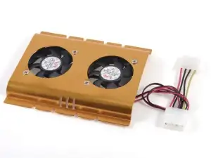 SM-PC® HDD-Kühler 2xLüfter Festplattenkühler Kühlerlüfter #150