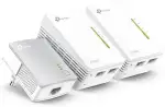 TP-Link WLAN Powerline Adapter Triple Set TL-WPA4220 TKIT (600Mbit/s, WLAN 300Mbit/s, Wi-Fi Clone, Fast-Ethernet-LAN, Plug&Play, Kompatibel mit Allen HomePlug AV/AV2 Powerline Adaptern)
