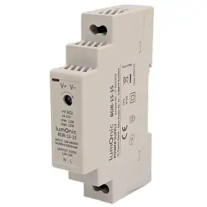 Lumonic I Netzteil Hutschiene BDR-15-15 I 15V / 15W I Input 100-240VAC I Überlastschutz & kurzschlussfest I DIN-Rail Schaltnetzteil I Schaltschrank & Verteilerkasten
