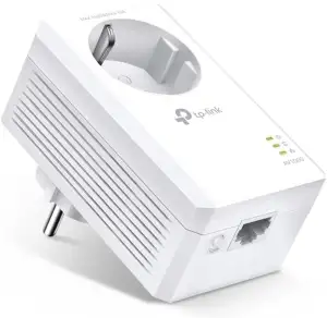 TP-Link TL-PA7017P AV1000 Gigabit Powerline Adapter mit Steckdose (1x Gigabit Port, Plug und Play, energiesparend, Kompatibel mit TP-Link HomePlug AV Powerline-Adaptern)