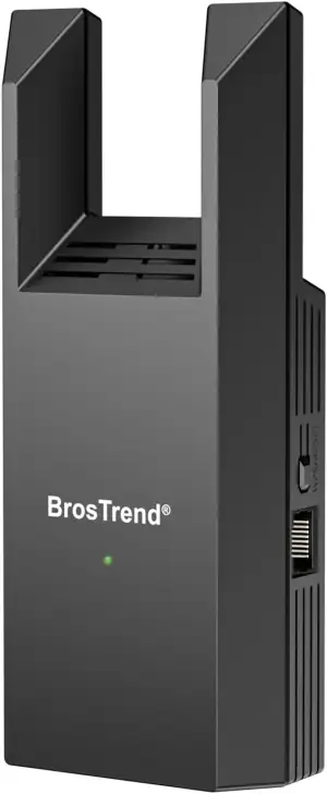 BrosTrend AC1200 WLAN Access Point mit Gigabit Port, Wandstecker Wireless Access Point, Dualband 867Mbit/s 5GHz + 300Mbit/s 2,4GHz AP bis zu 45 Geräte für PC Smartphone GameConsole etc. Einfache Setup