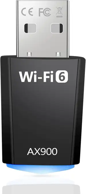 WLAN USB Stick für PC, AX900 WiFi 6 WLAN WiFi Adapter PC Dual Band 2.4GHz/5GHz W