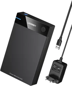 UGREEN USB 3.0 Festplattengehäuse UASP 3,5 Zoll Externes Gehäuse Case für 3.5" S