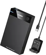 UGREEN USB 3.0 Festplattengehäuse UASP 3,5 Zoll Externes Gehäuse Case für 3.5" SATA SSD und HDD m...