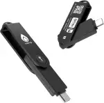 Thetis Pro-C FIDO2 (L2) Sicherheitsschlüssel Passkey-Gerät mit USB C & NFC, TOTP/HOTP Authenticator APP, FIDO 2.0 Zwei-Faktor-Authentifizierung 2FA MFA, Unterstützt Windows/macOS/Linux/Gmail/Facebook