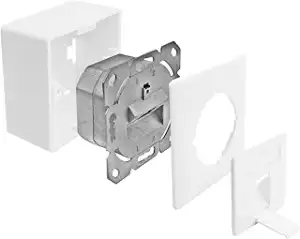 ProfiPatch Netzwerkdose Aufputz Cat6A Aufputzdose und Unterputz 500MHz LAN Dose 
