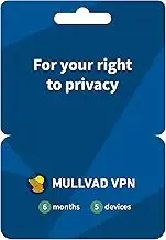 Mullvad VPN | VPN 6 Monate für 5 Geräte | Mehr Datenschutz mit einer intuitiven 