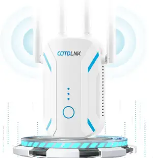 2026 WLAN Verstärker für zu Hause, COTDLNK 1200Mbit/s WLAN Repeater mit Eingebau