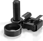 XOOL 50er Pack M6 x 16mm Käfigmuttern, Schrauben und Unterlegscheiben Set für Serverschränke, Rac...