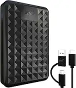 1.0TB Externe Festplatte – Tragbare USB 3.0/Typ-C Hochgeschwindigkeits-HDD – Kompatibel mit Windo...