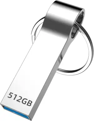 USB Stick 512GB, Kompakt und Tragbar Memory Stick, mit Schlüsselanhänger, USB-3.