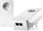 devolo Magic 2 WiFi next Starter Kit, WLAN Powerline Adapter, bis zu 2.400 Mbit/s, Mesh WLAN Steckdose, 2x Gigabit LAN Anschluss, dLAN 2.0, weiß