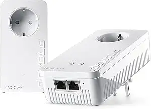 devolo Magic 2 WiFi next Starter Kit, WLAN Powerline Adapter, bis zu 2.400 Mbit/s, Mesh WLAN Stec...